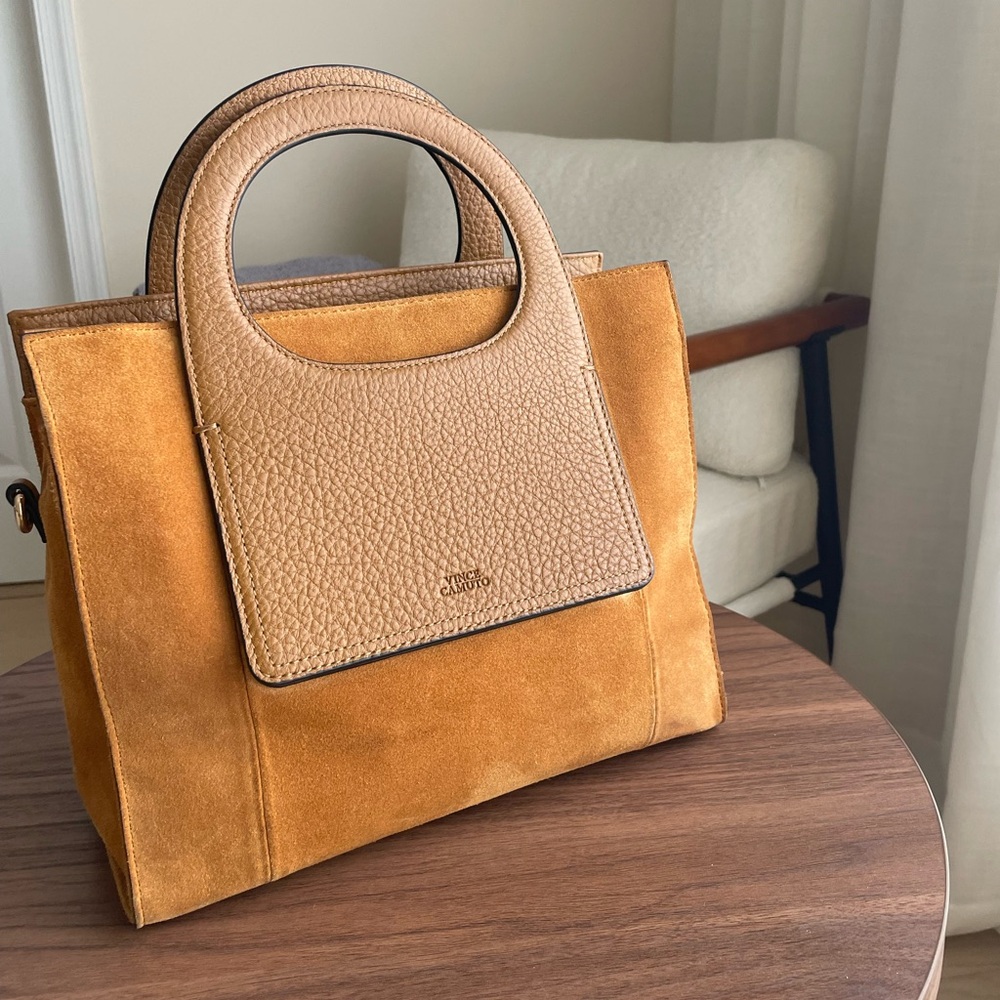 Vince Camuto Tan and Brown Women's Bag